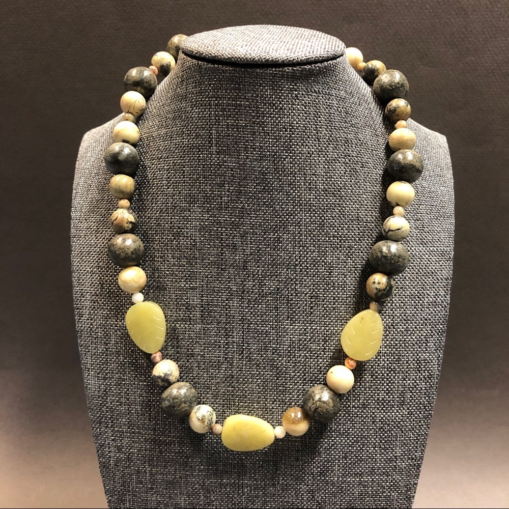 Beautiful bead necklace.